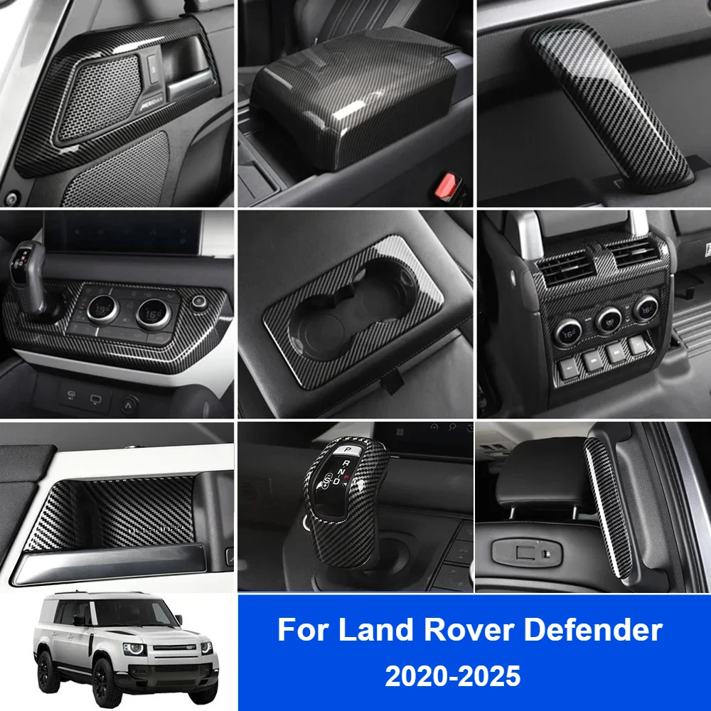 

For Land Rover New Defender 2020-2025 Defender 90 110 Car Interior Modification Carbon Fiber Car Decoration Accessories