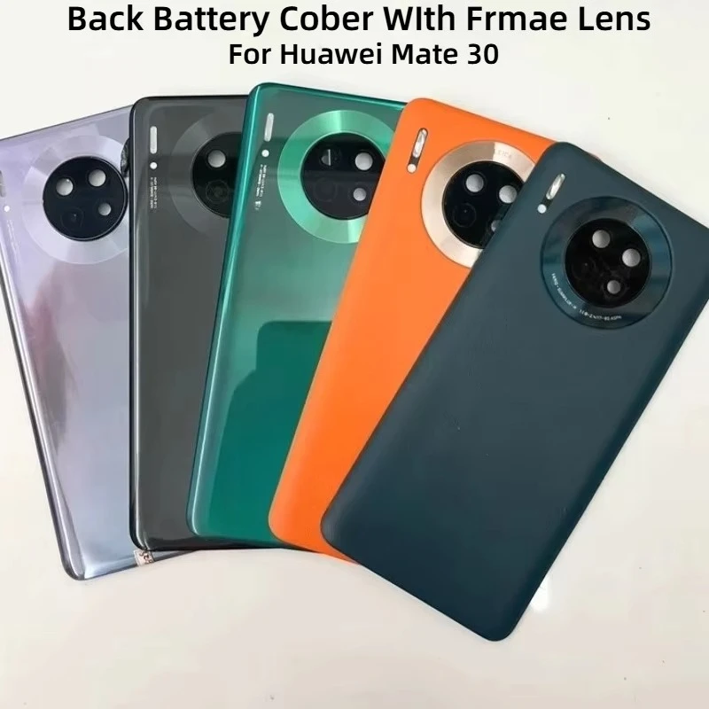 Rear Glass Housing For Huawei Mate 30 Back Cover With Camera Lens  For Huawei Mate 30 5G Battery Door Case Replace