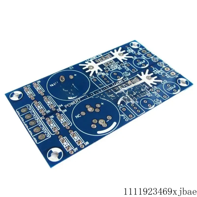 LM317 LM337 AD-DC Dual Voltage Adjustable Regulated Power Supply Bare PCB Board For Preamp Amplifier