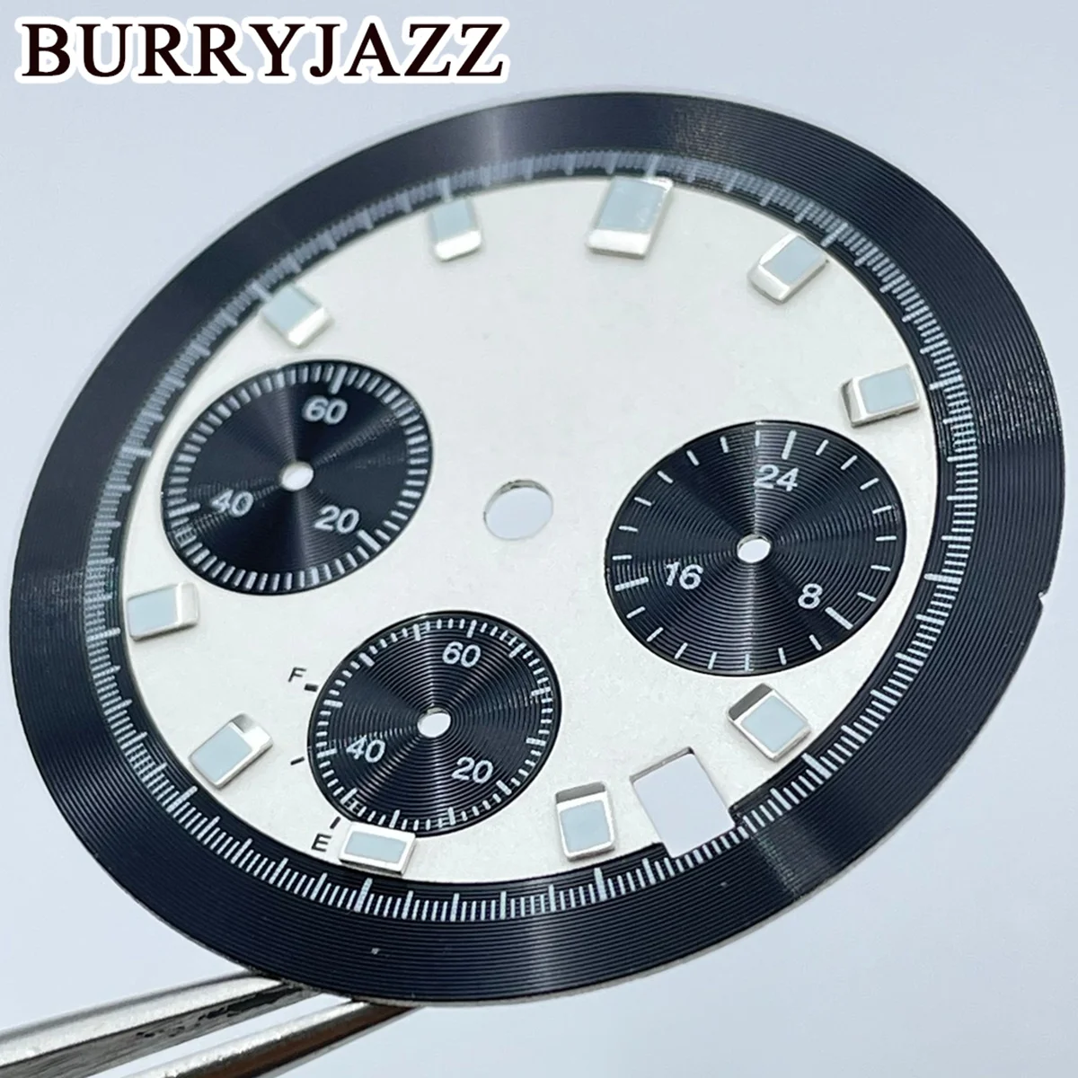 BURRYJAZZ 32,5 мм, 6-стрелочный зеленый светящийся циферблат, используемый для кварцевого механизма VK63 VK63A, индикатор синхронизации, аксессуары для модификации часов