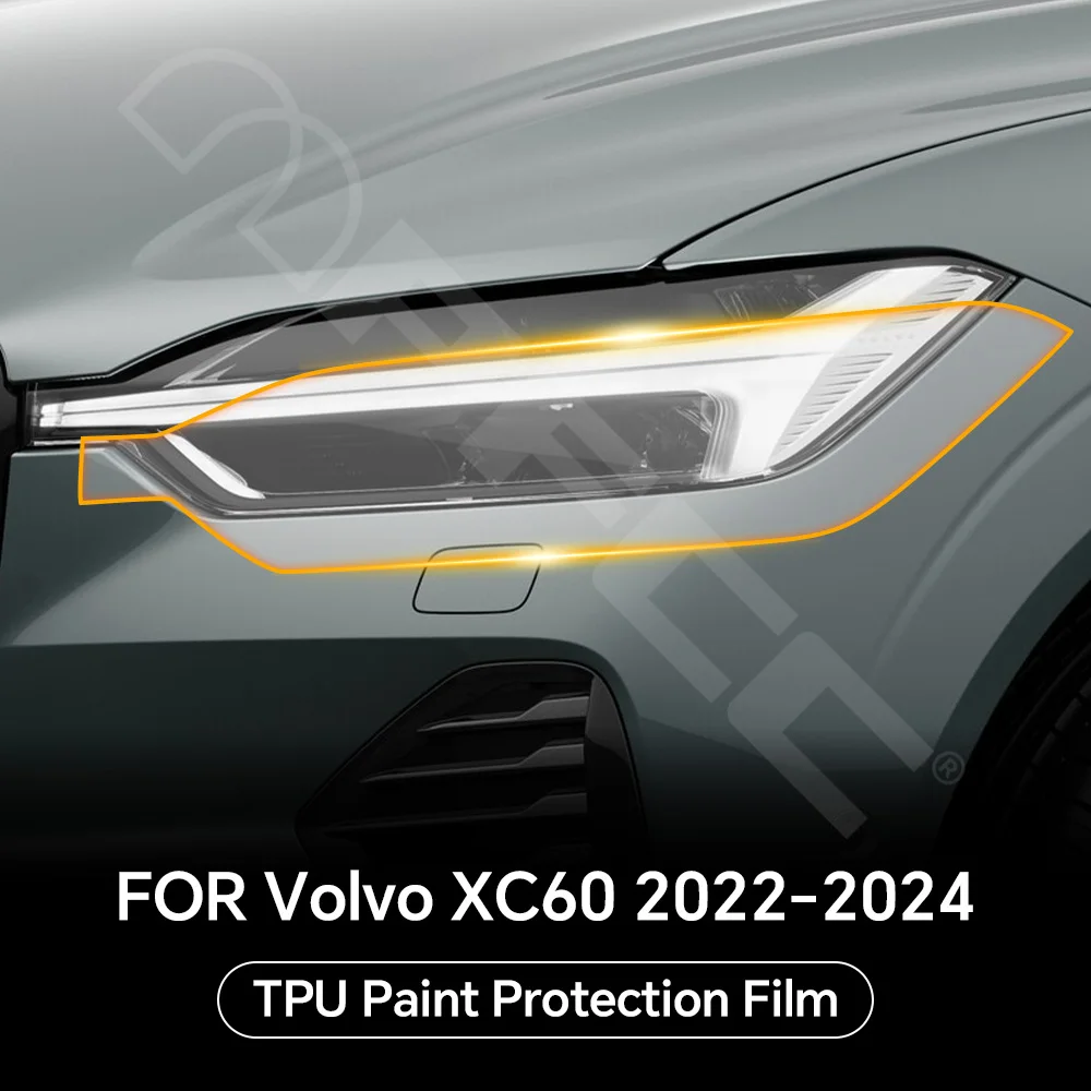 

Car Headlight Rearview Anti-scratch TPU Protection Film For Volvo XC60 2022-2024 Pre-cut PPF Clear Bra Resistant Invisible Cover