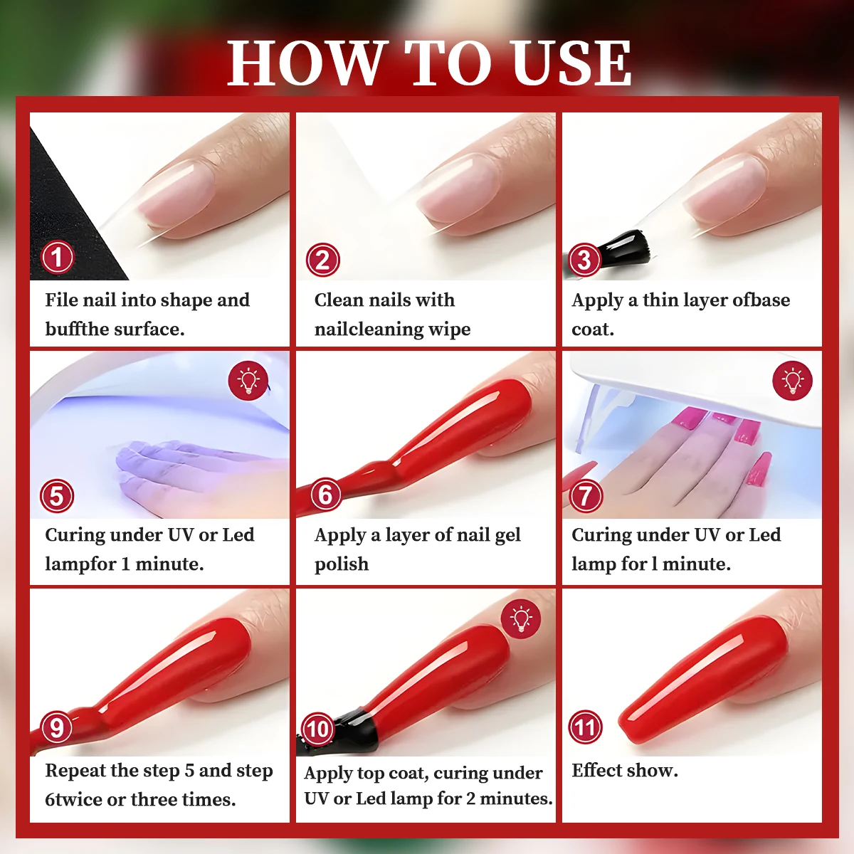 مجموعة طلاء أظافر VOKY مكونة من ست قطع لعيد الميلاد بلون موحد، مناسبة كهدية للهالوين أو عيد الميلاد أو عيد الحب. #6