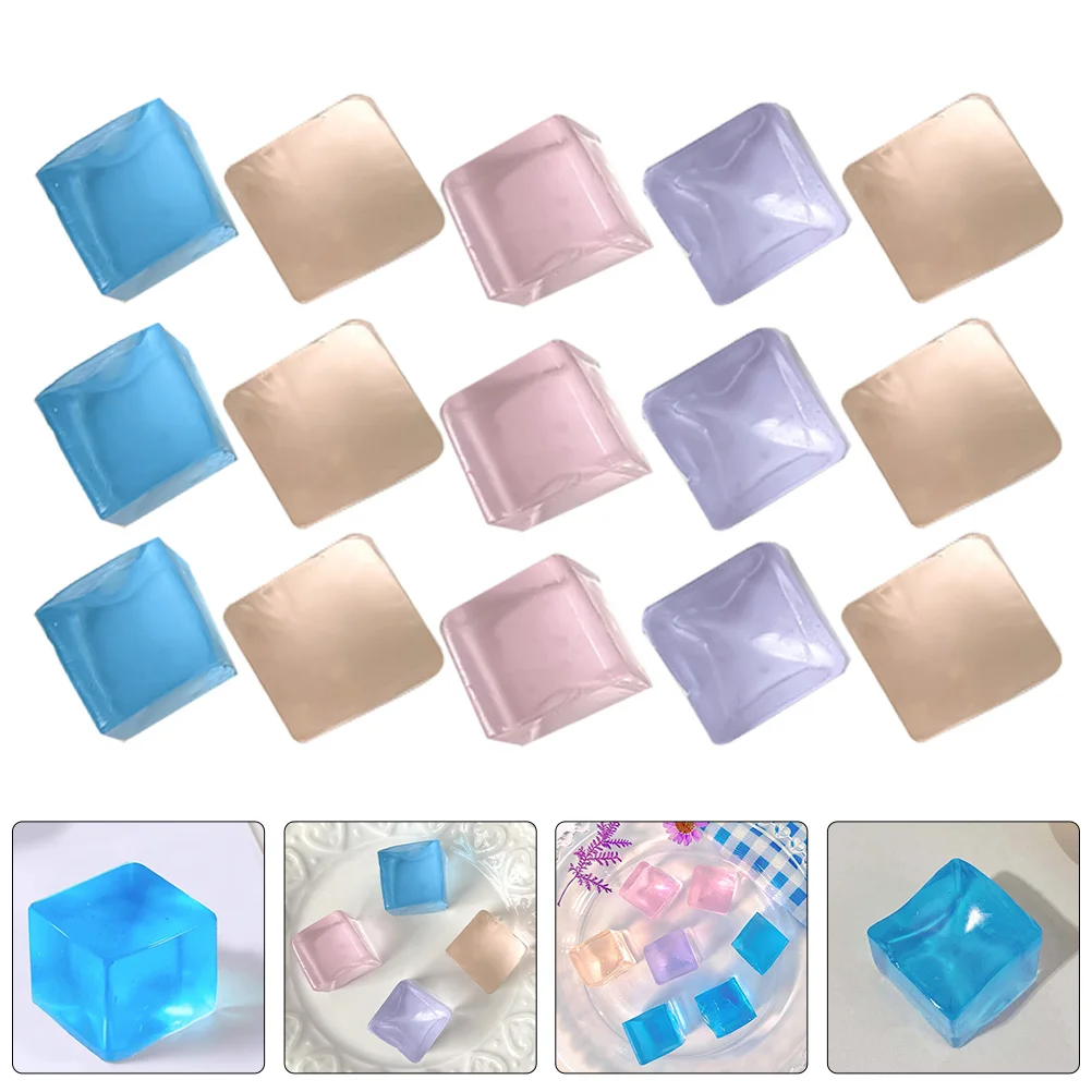 

18 Pcs Jelly Vent Artifact Decompression Ice Cube Toys Pinch Music Squeezing Ball Pvc Shape Student