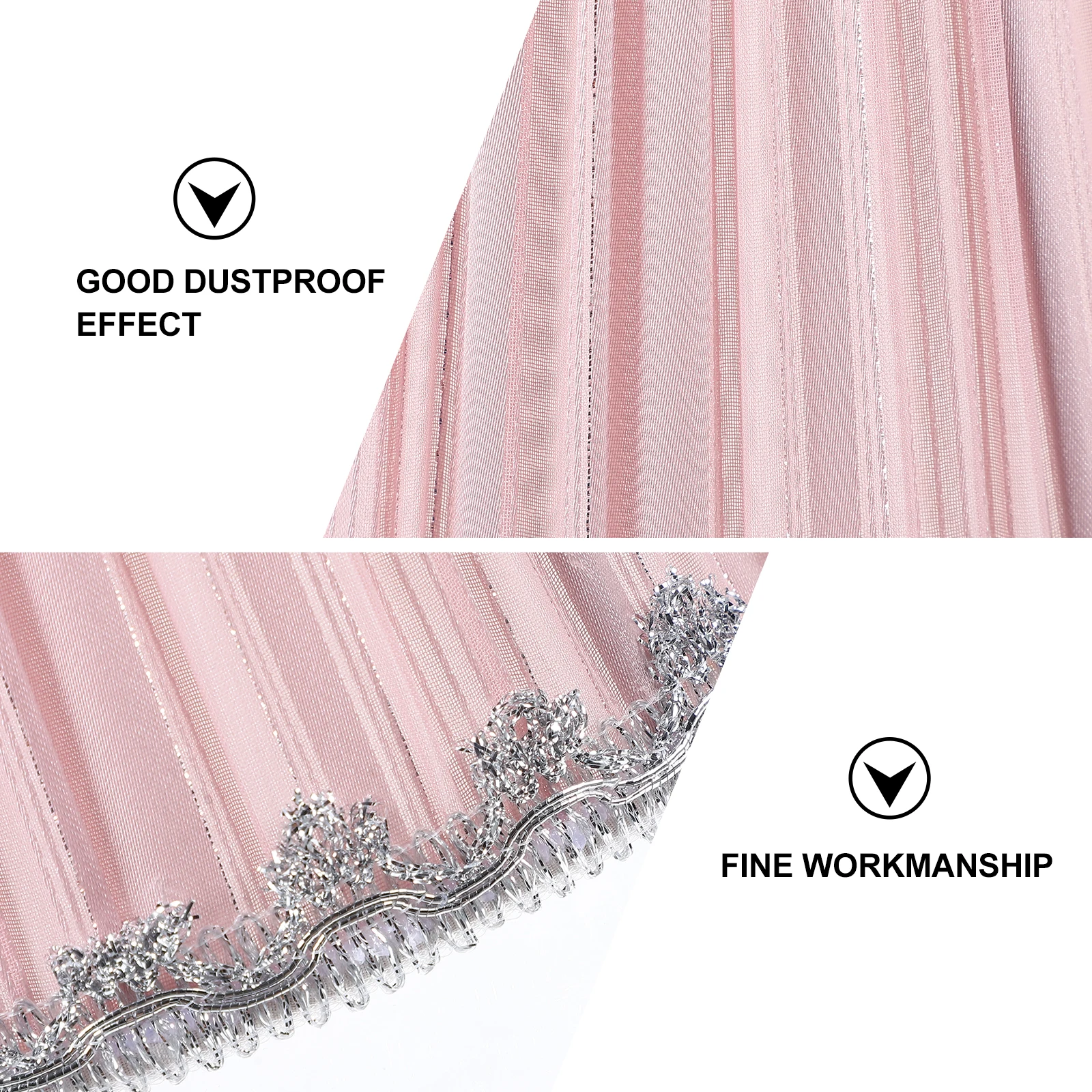 

1pc Cloth Lampshade Bouffant Design Dust-Proof For Bedroom Living Room Home Lamp Shade Accessory Table Lamp Cover Decorative