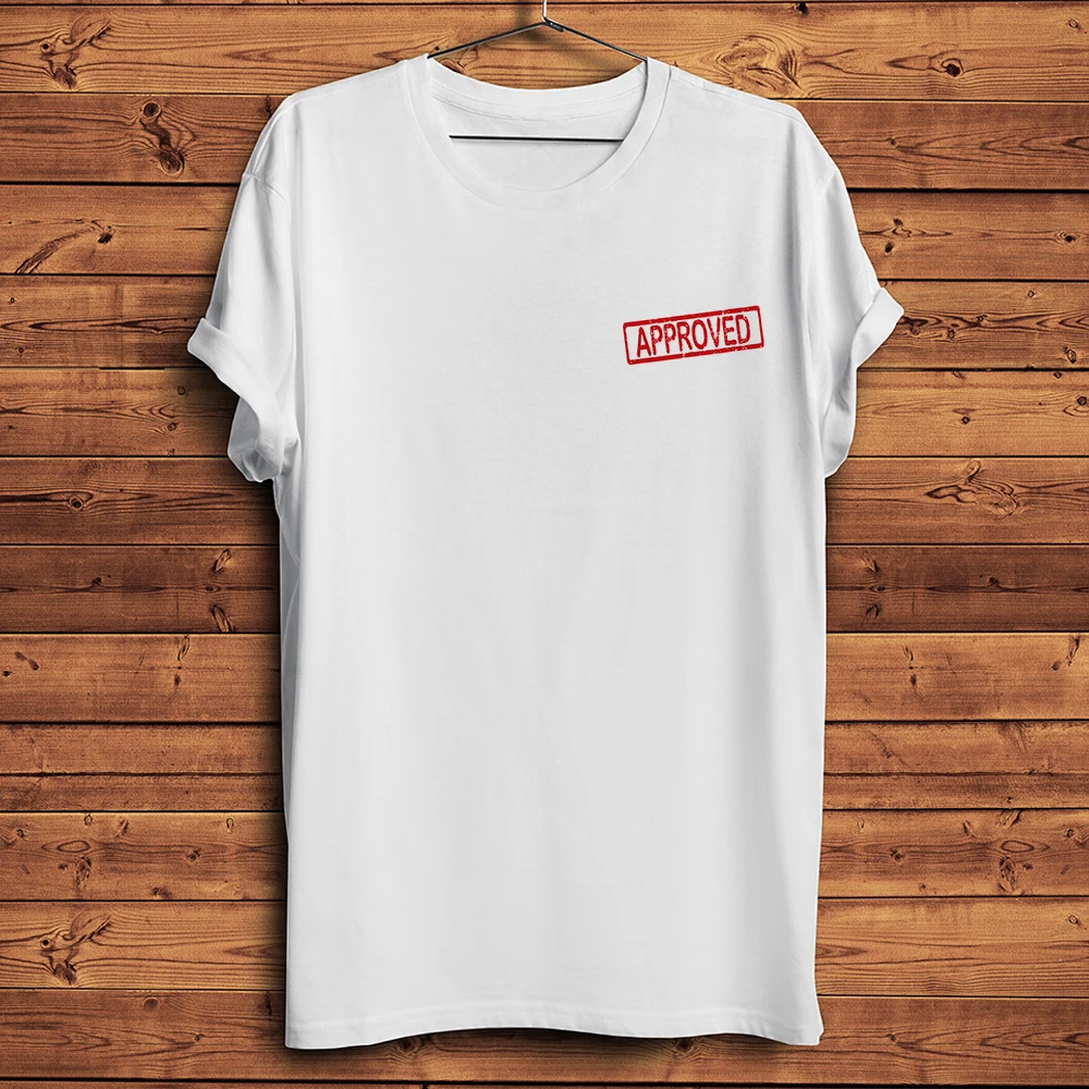 APPROVED Seal Signet Funny Humorous T Shirt,Homme New White Casual O-neck Short Sleeve Tshirt,Unisex Tee Breathable Print