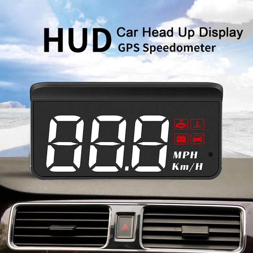 

M3 HUD OBD2 Head Up Display Digital Speedometer Windshield Speed Projector With Speeding Water Temp RPM Alarm Clear Fault Codes