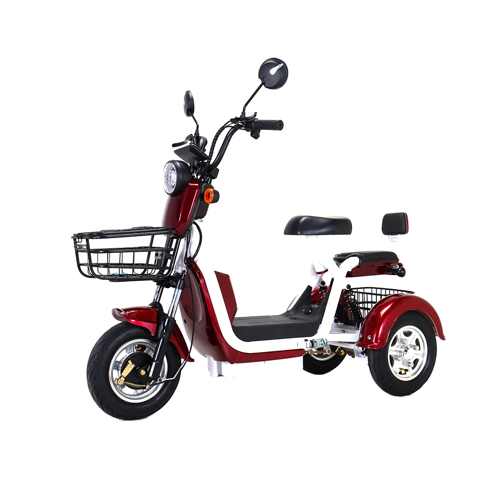 

Hot Sale Cheap Electric Scooter 14Inch 48v 12Ah 3 Wheels Electric Motorcycle E Cargo Bike for Adults