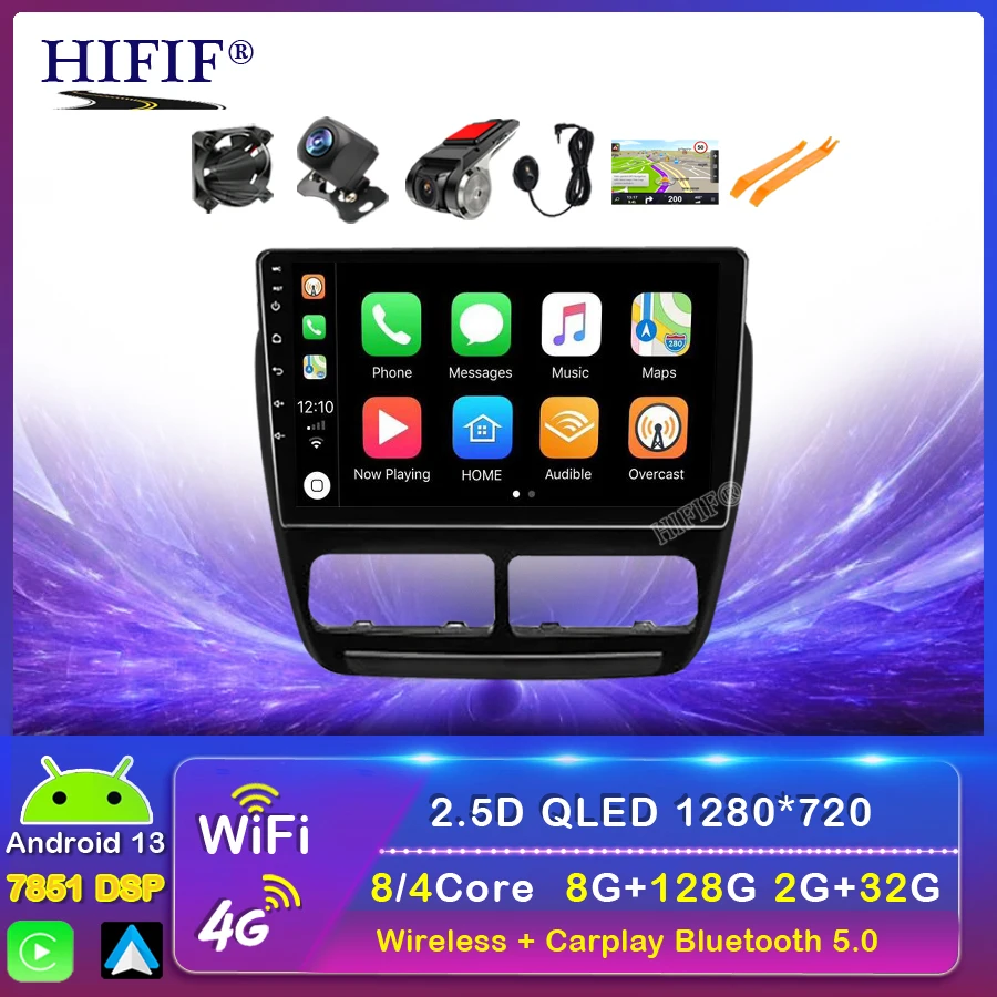 Android 13 Car Radio For FIAT DOBLO/OPEL COMBO TOUR 2010-2015 GPS Navi 1280*720 IPS DSP Carplay Multimedia Player DVD