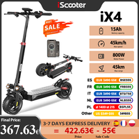 iScooter iX4 Electric Scooter 800W Motor 48V 15Ah 40-45km Range 45km/h Speed Dual Disc Brake foldable Off-Road eScooter With App
