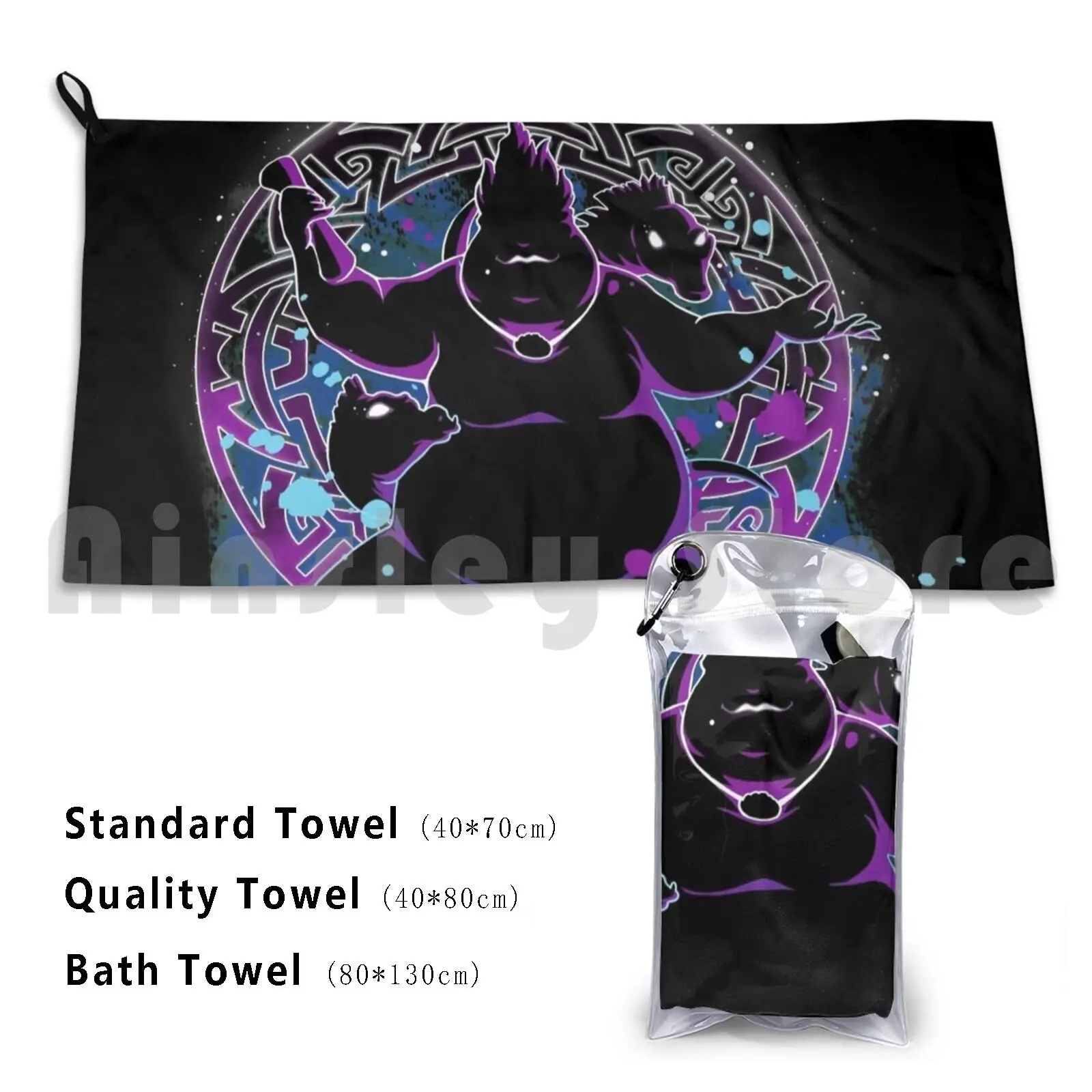 Ursula Toalla de baño personalizada Ursula Dinsey Witch Villain La Sirenita Villano Princesa villano