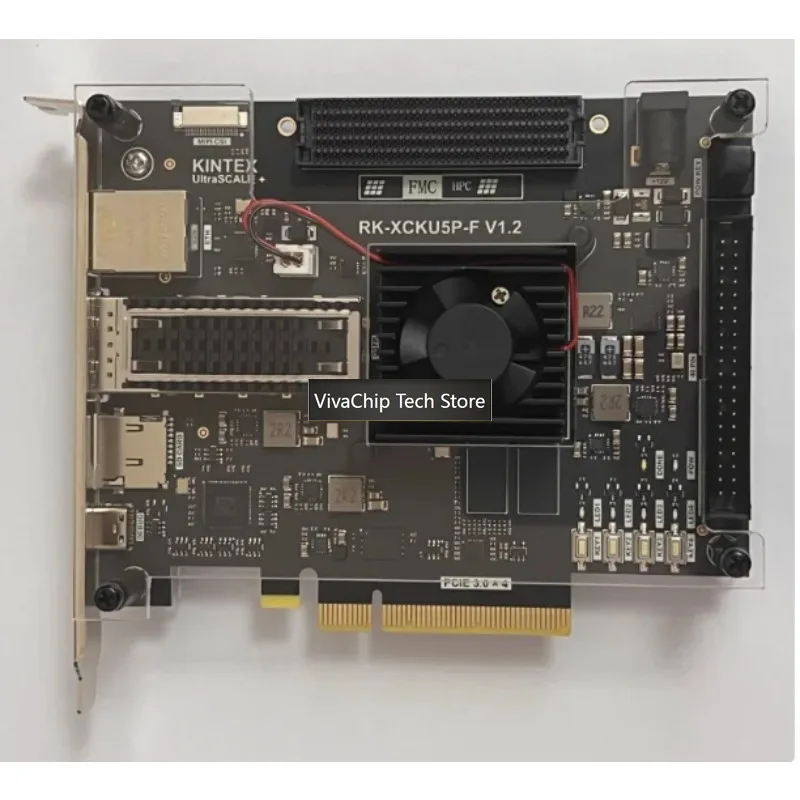 VivaCTFor KU5P Development Board, FPGA Development Board, XCKU5P, FMC, HPC, QSFP28, 100G Optical Port, PCIE3.0
