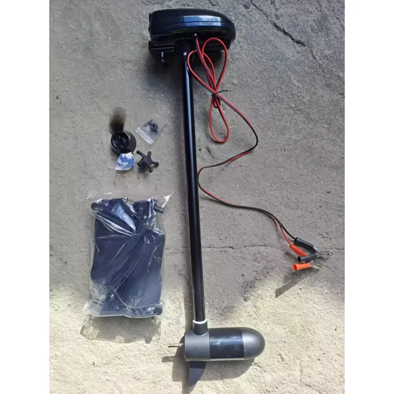 Kayak Series Thrust Transom Mounted 36lb Electric Trolling Motor for Saltwater PVC Hull Material Plastic Outboard for Drifting