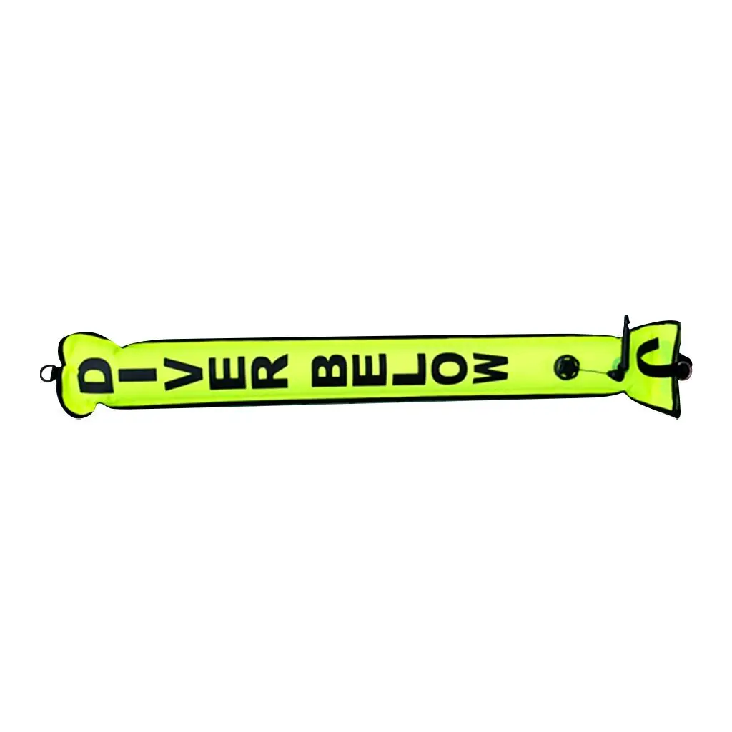 Diving Marker Buoy Nylon TPU SMB Signal Tube Safety Sausage with over Pressure Valve for Scuba Diving Snorkeling and Underwater
