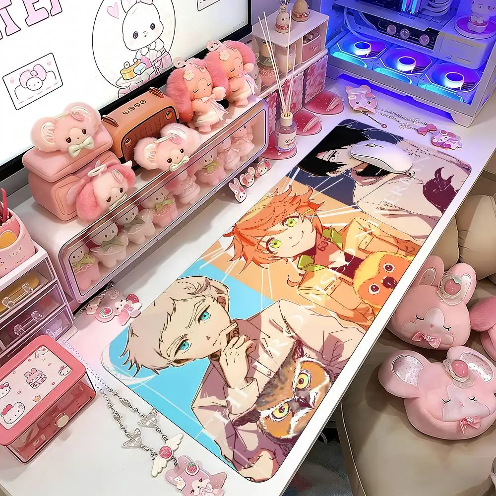 

The P-Promised Neverland Mouse Pad Gaming Deskmat Sakura Mousepad Anime Office Carpet Gamer Keyboard Computer Desks