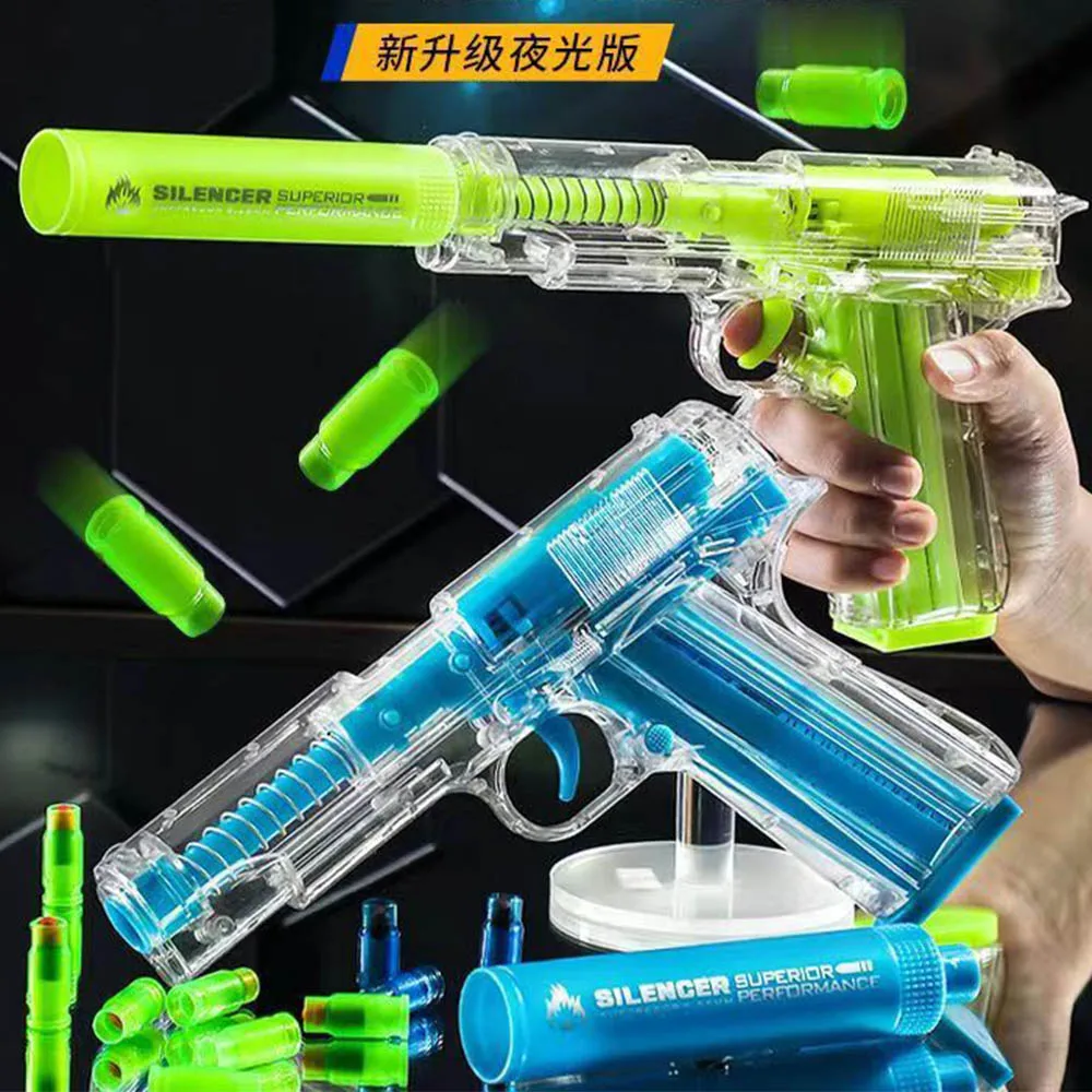 Shell Ejecting Soft Bullets Cheap Toy Guns Pistol For Kids Girls Shooting Games Dropshipping TK Shop Toy Gun Age 5+