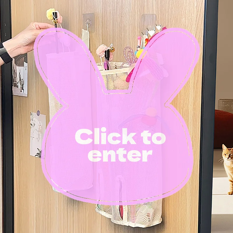 Настенная сетчатая сумка для хранения кошачьих палочек — подходит для игрушек для домашних животных, хранения игрушек для кошек, сумка для хранения игрушек для щенков без съемки места