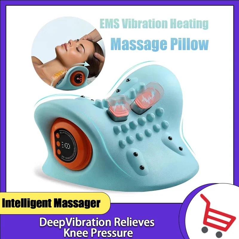 

Electric Cervical Massager Neck Stretcher Chiropractic Traction Head Acupoint Massage Pillow Shouder Body Massager