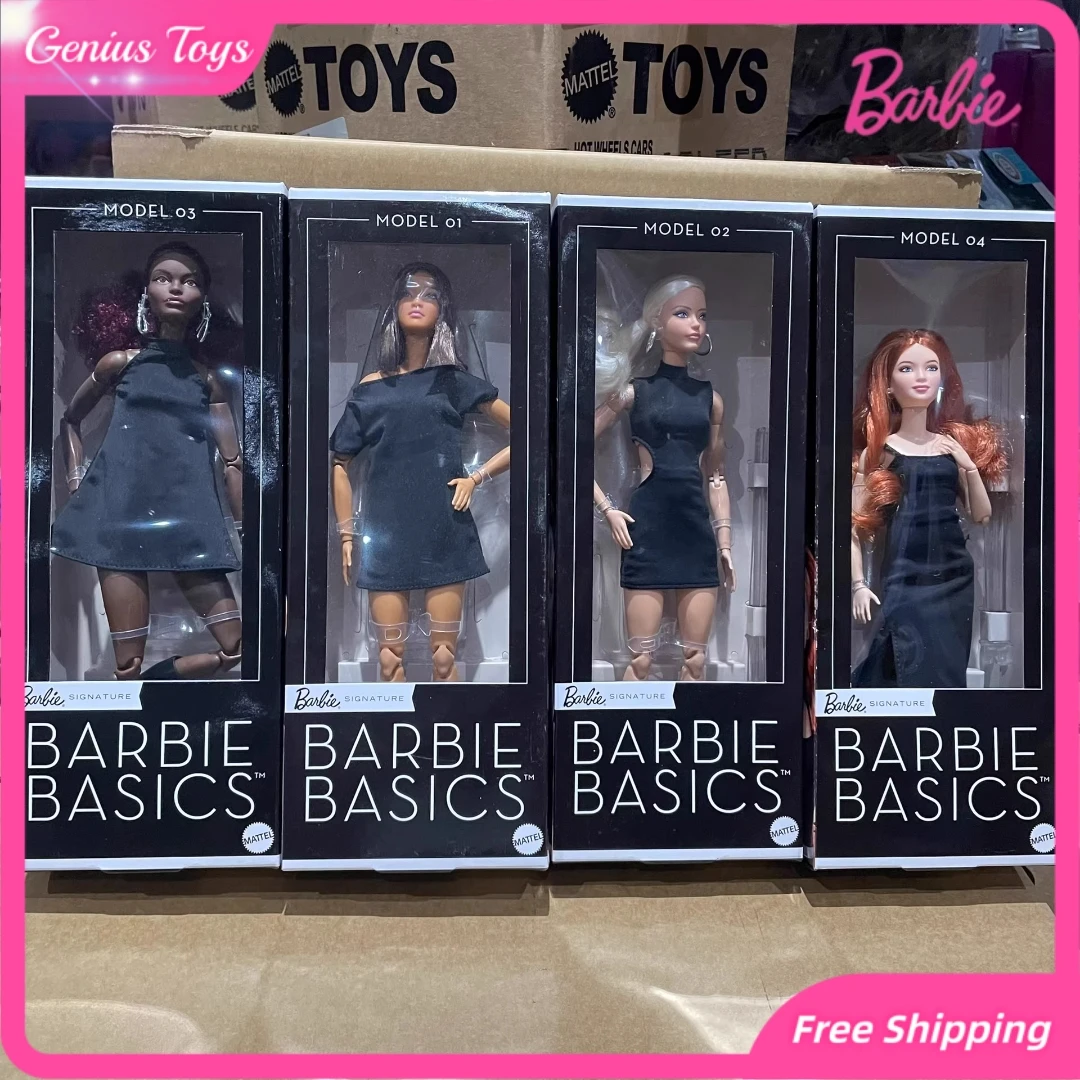 

Кукла Барби, классическое мини-черное платье, базовая модная серия, коллекционная игрушка для взрослых, элегантная женская фигурка, элегантная модная кукла в подарок