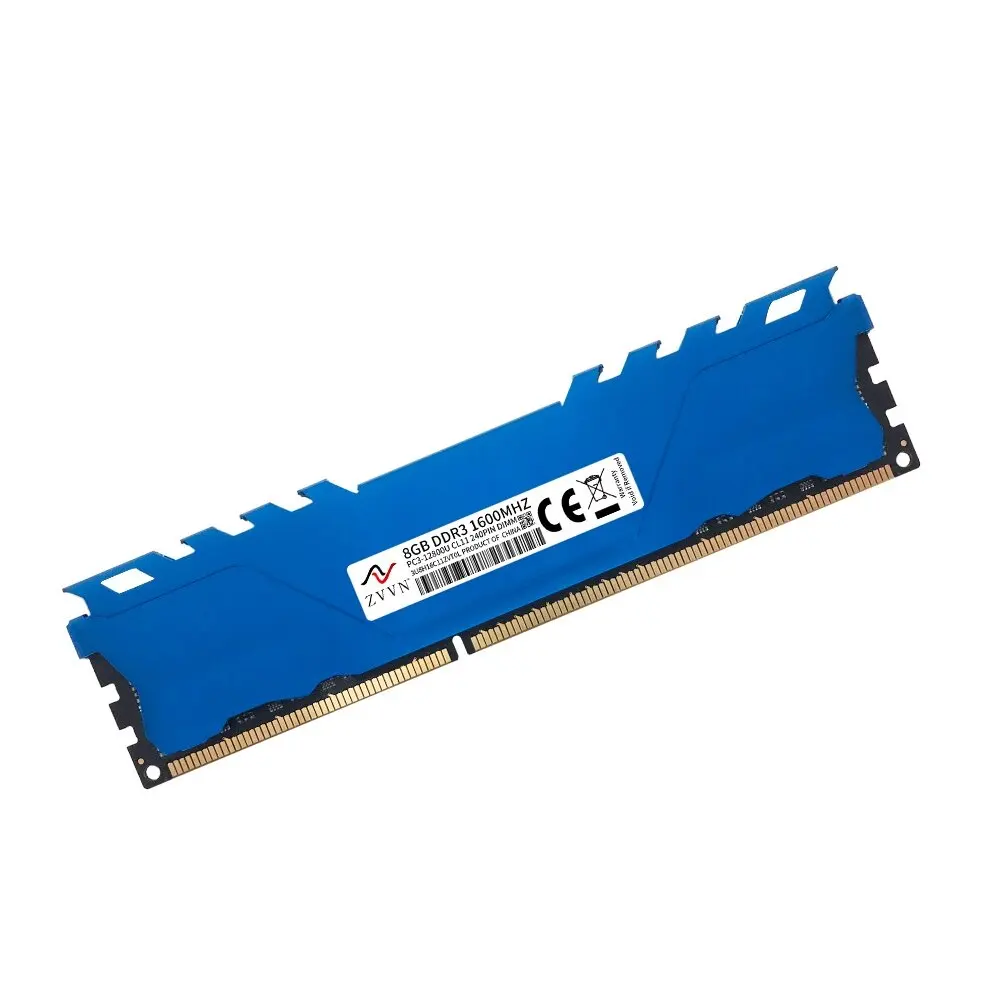 8GB DDR3 1600 RAM (PC3 12800) ブルー デスクトップ メモリ モデル 240 ピン ZVVN 3U8H16C11ZVT0L01
