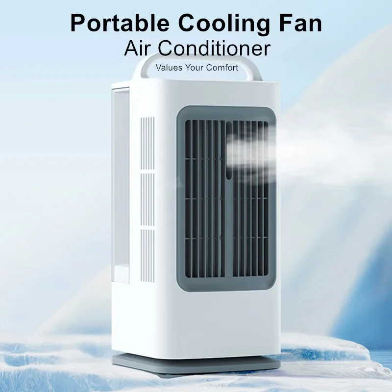 2026 Portable Air Conditioner Fan Smart Touch Control Timer Multi-Functional Air Cooler for Home Office Use