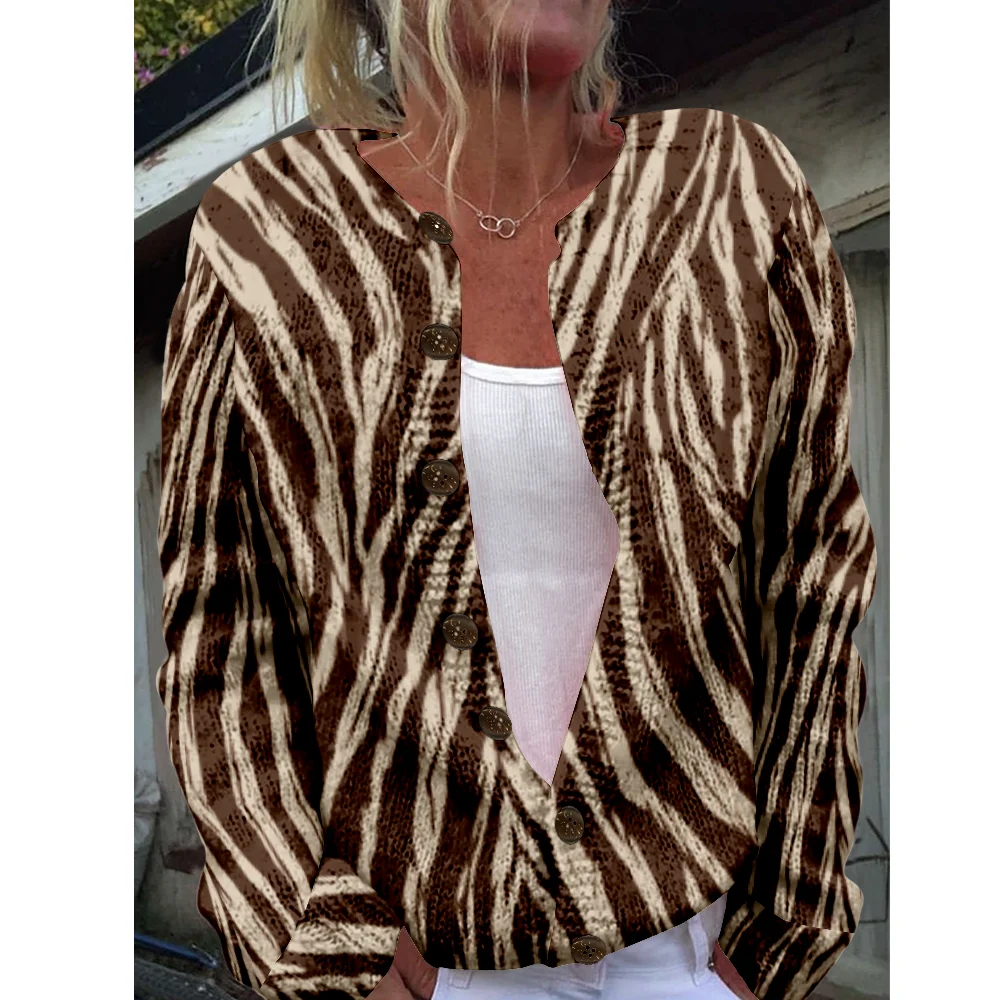 

Ethnic Geometry Sweater Autumn Winter Knitted Cardigan Women Sweaters Knit Top Casual Cool Jumpers Fashion Streetwear