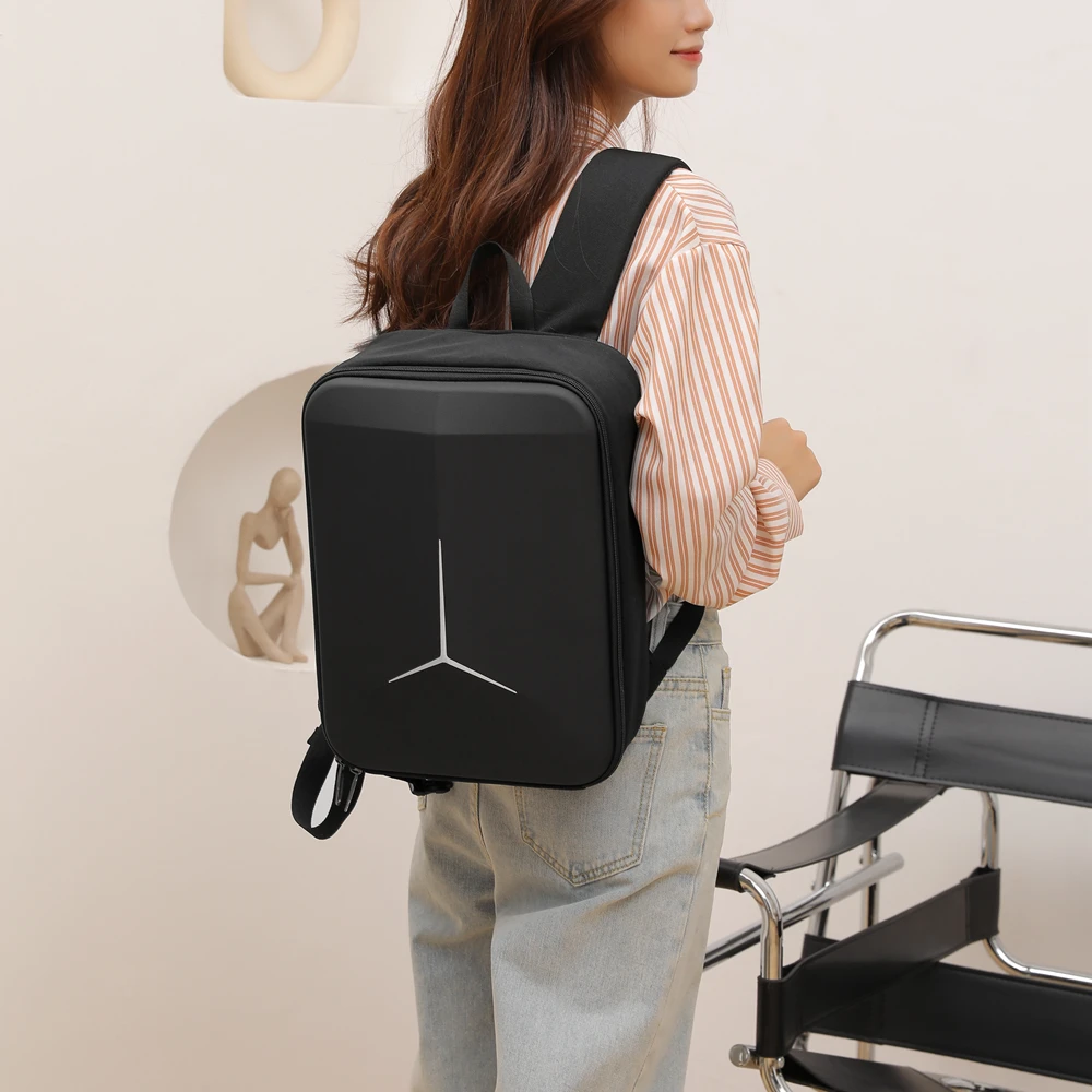 حقيبة تخزين سوداء ذات سعة كبيرة لـ DJI RS 4 حقيبة ظهر صغيرة متينة للكتف لتخزين المعدات #1