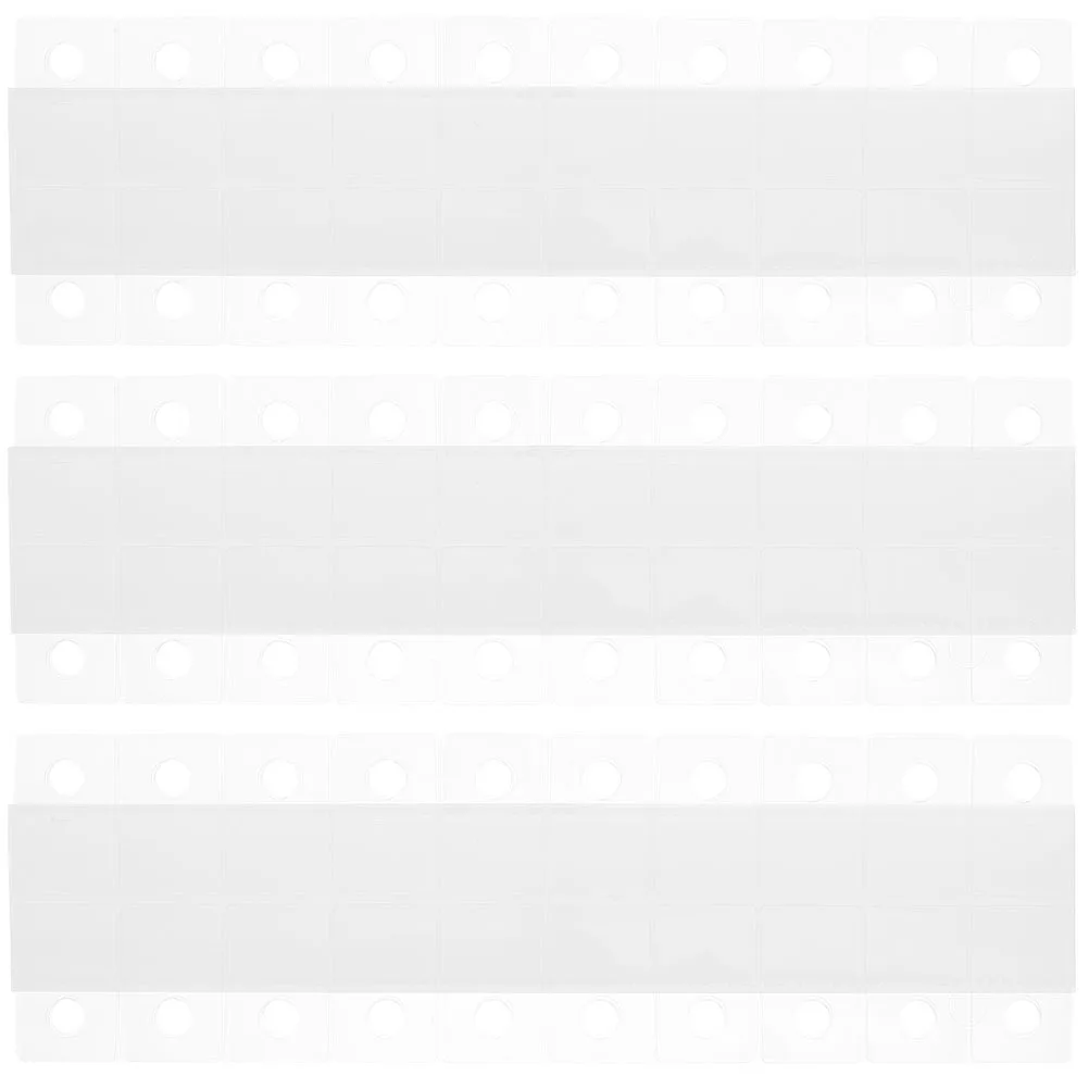 

300Pcs Self Adhesive Hanging Tabs PVC Plastic Clear Hanging Tags Retail Display Merchandising Tabs Merchandise Display Tags