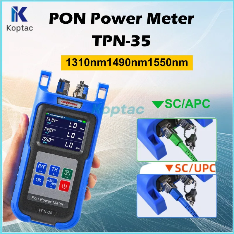 Orientek TPN-35 PON OPM1310/1490/1550Nm Optical  Network Tester Fiber Optic Power Meter SC/UPC SC/APC FTTH