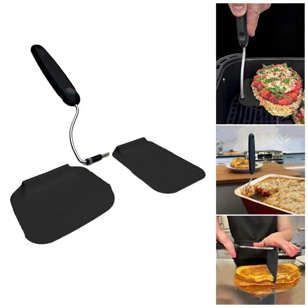 

Heat Resistant Spatula Adjustable Angle 7-Position Heavy-Duty Metal Turner for Frying Air Fryer BBQ Dishwasher Safe Essential Ki
