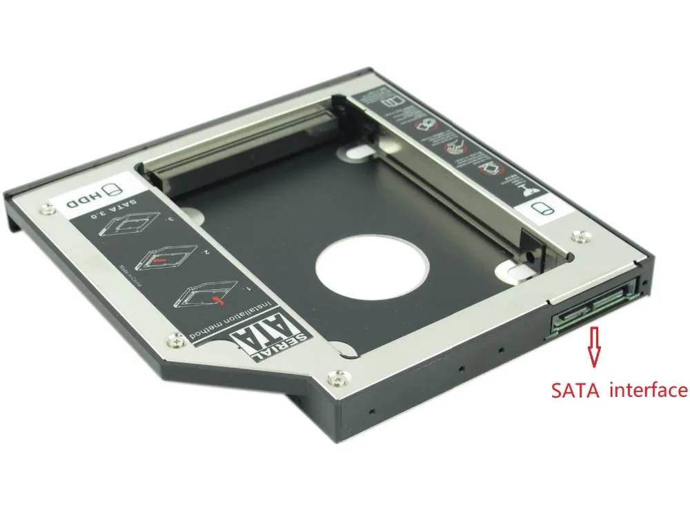 12.7 مللي متر SATA 2nd HDD SSD حافظة القرص الصلب لديل انسبايرون 17R 5720 7720 GT80N القرص الصلب محول العلبة