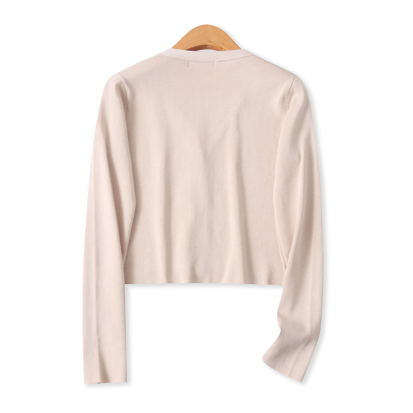 Spring Autumn Knitted V-Ne Long Sve ort Pure Color Button Cardigan Women's Faionable Sweater Slim Fit Lightweight