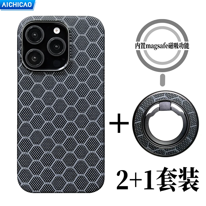 ACC-Real Carbon Fiber Phone Case For iPhone 16 Pro Max Aramid Fiber Ultra-Thin No Case Feel case  iPhone 16 Pro Max Case