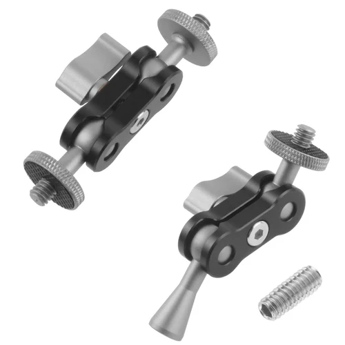 Brazo mágico de montaje con súper abrazadera, adaptador de cabeza de bola con tornillo de 1/4 ""para GoPro Action 5pro DSLR, trípode, Monitor de luz de teléfono, soporte externo