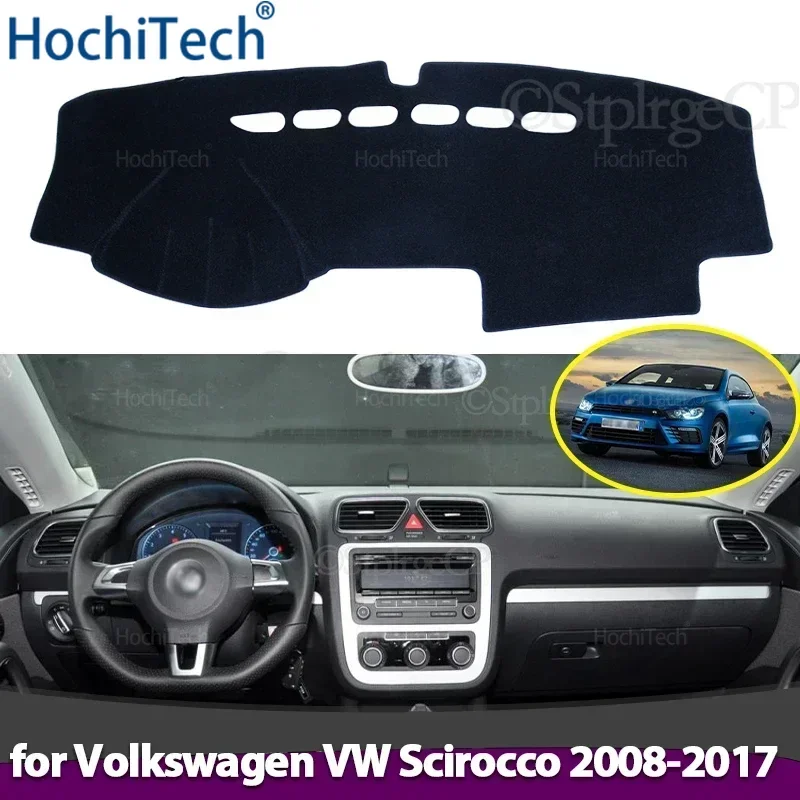 Auto Armaturenbrett Abdeckung Vermeiden Licht Pad Instrument Panel Matte Fall Teppiche für Volkswagen VW Scirocco 2008-2017