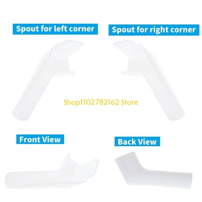 

547B Easy Installa Campers Gutter Extensions Rain Gutter Spouts Directs Rainwater Away from Trailer Motorhome Extender 4pcs