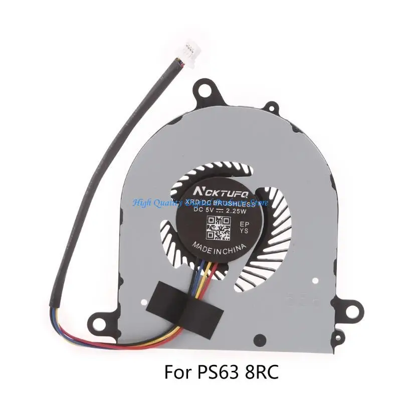 U2JE 4 pin 5V Notebook GPU Cooling Fans GPU Radiator for MSI Modern PS63 8M 8RC