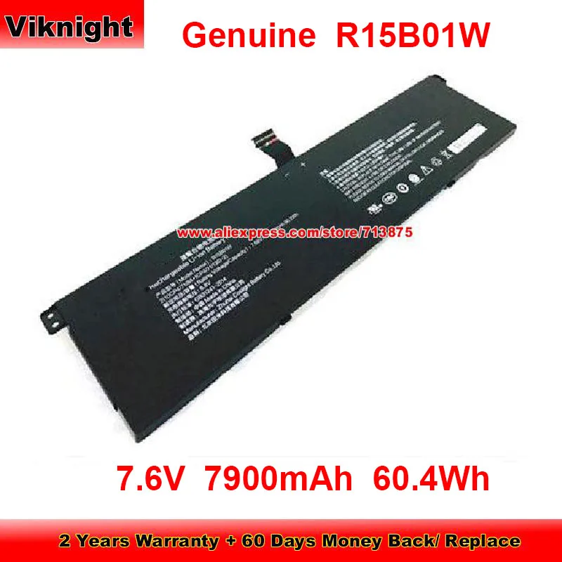 

Genuine R15B01W Battery for Xiaomi MI PRO 156 INCH I5 Series Laptop 7.6V 7900mAh 60.4Wh