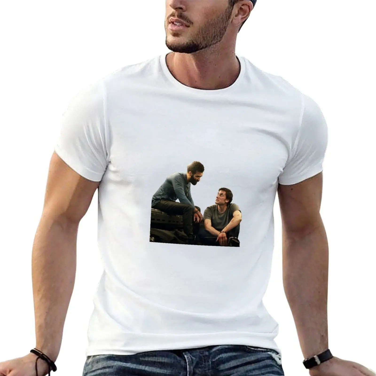joe and nicky being adorable T-Shirt cotton t shirt pack t shirt men 100% cotton luxury brand T-Shirt