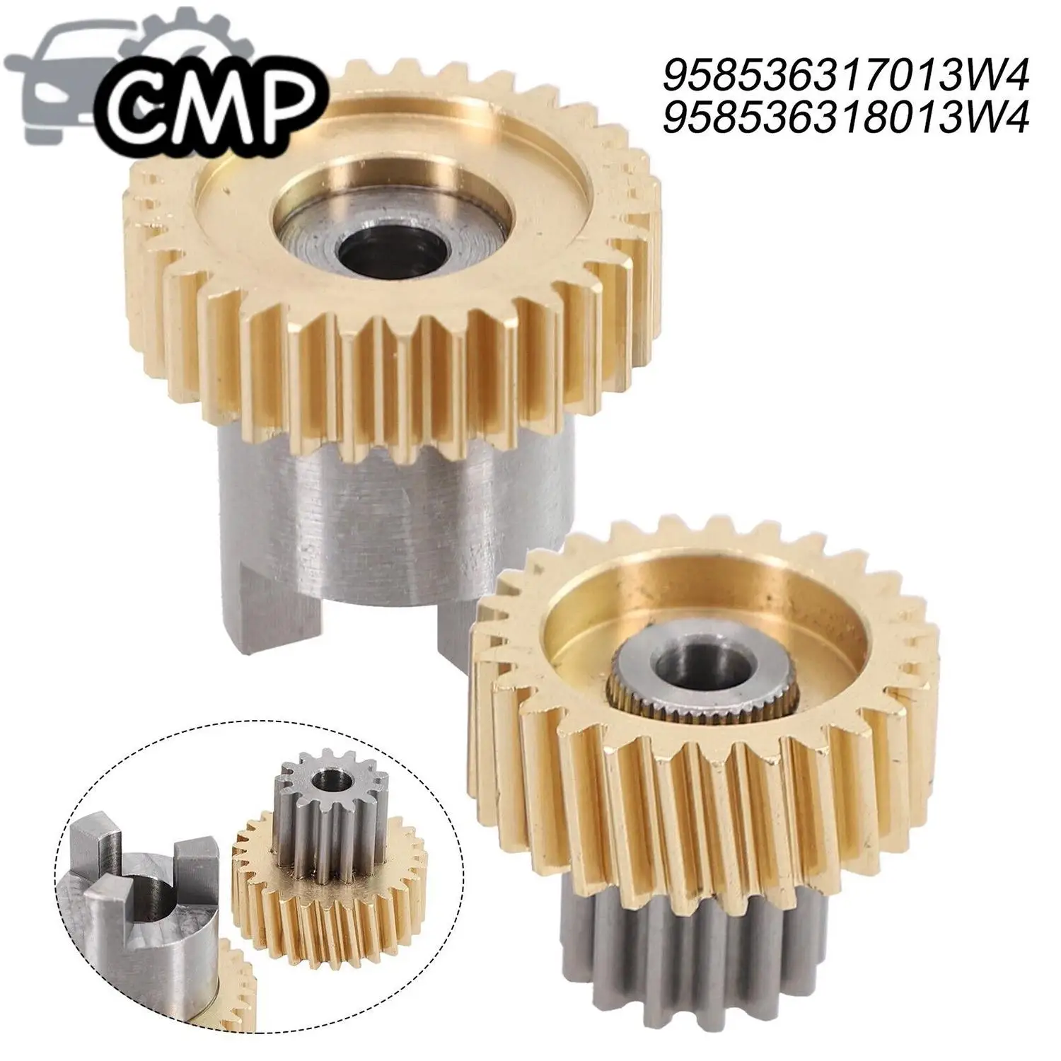 

2pcs 958536317013W4, 958536318013W4 Car Window Sunshade Lift Curtain Motor Internal Gear For Porsche Cayenne 2011-2017 Car Parts