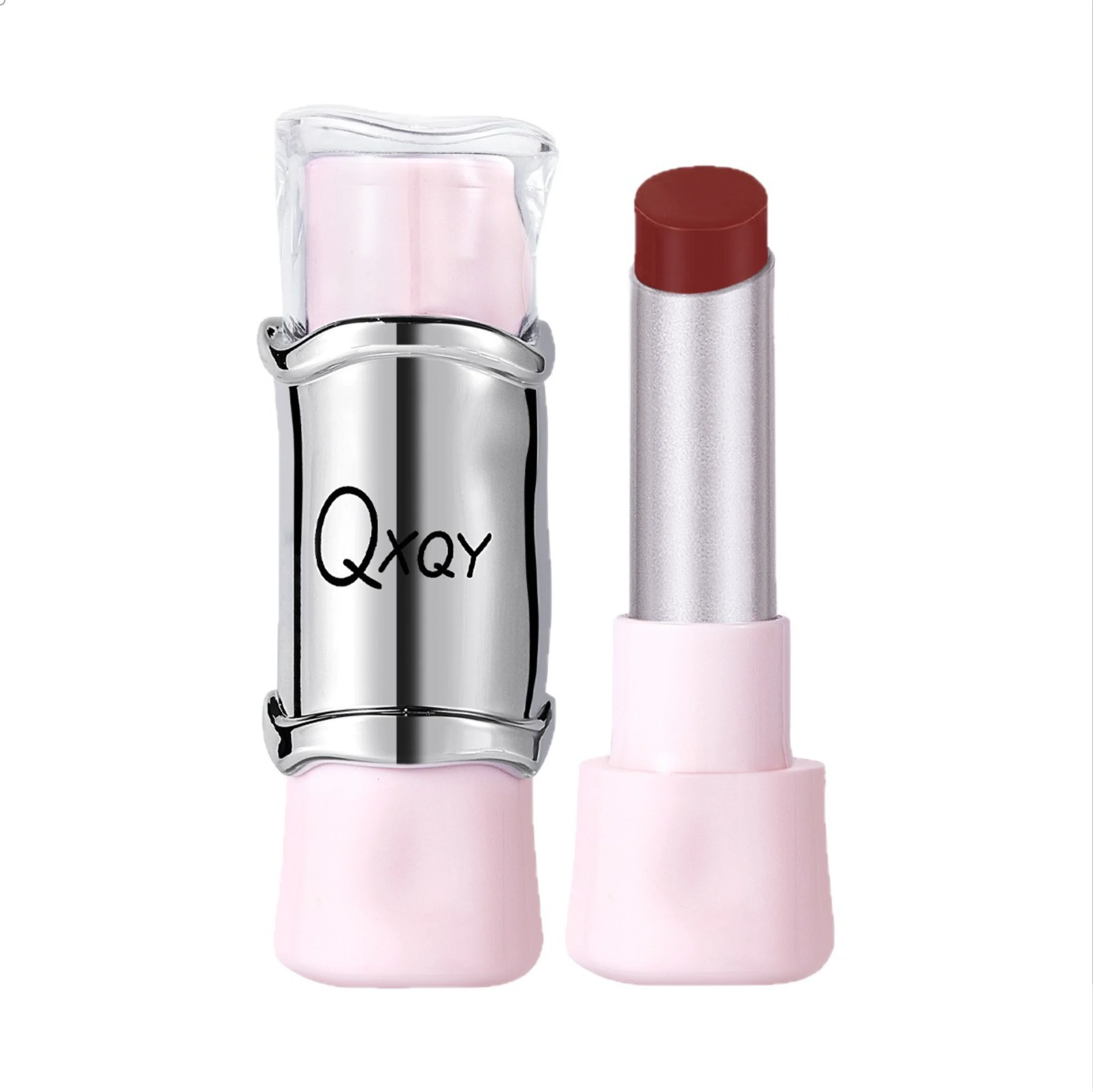أحمر شفاه QXQY GLOSSY JELLY - ملمع شفاه مرآة، مرطب ويدوم طويلاً، ملمع شفاه عاري لتفتيح الشفاه (بدون مكياج