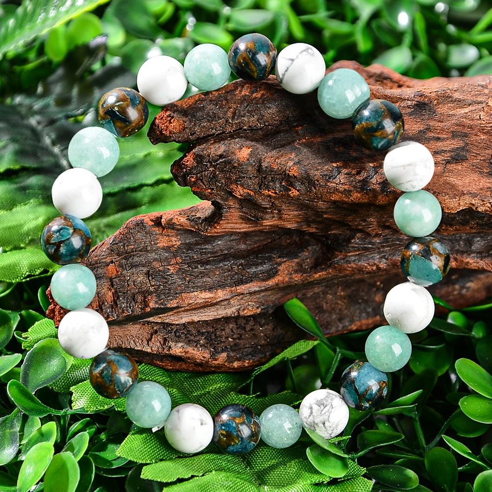 1PC natural stone healing bracelet that can eliminate worries, relieve anxiety, and bring prosperity and abundance.
