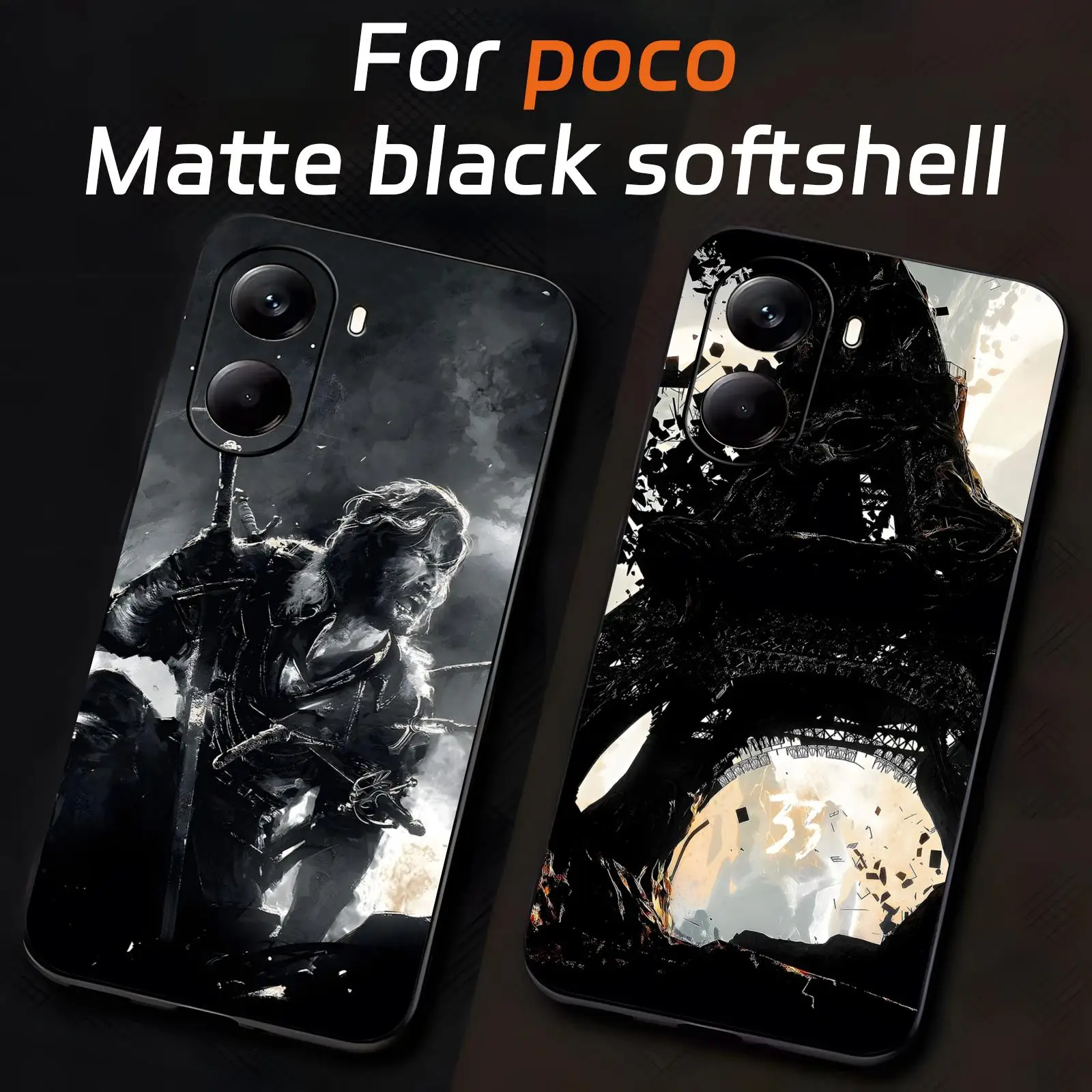 Image of Clair Obscur Expedition 33 Handyhülle für Xiaomi POCO M7 M6 M5 X7 X6 X5 F7 F6 F5 Pro 5G Weiche schwarze stoßfeste Abdeckung