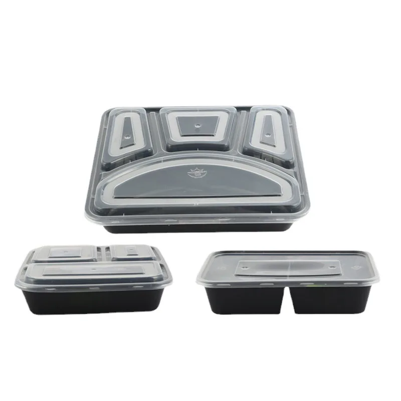 Custom Disposable Lunch Box Transparent Thickened Round Fast Food Box Takeout Bowl Takeaway Packing Box 1000ml Disposable Soup B