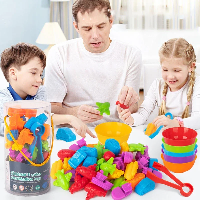 Children's counting toys Rainbow soft glue early education puzzle enlightenment parent-child interactive board game