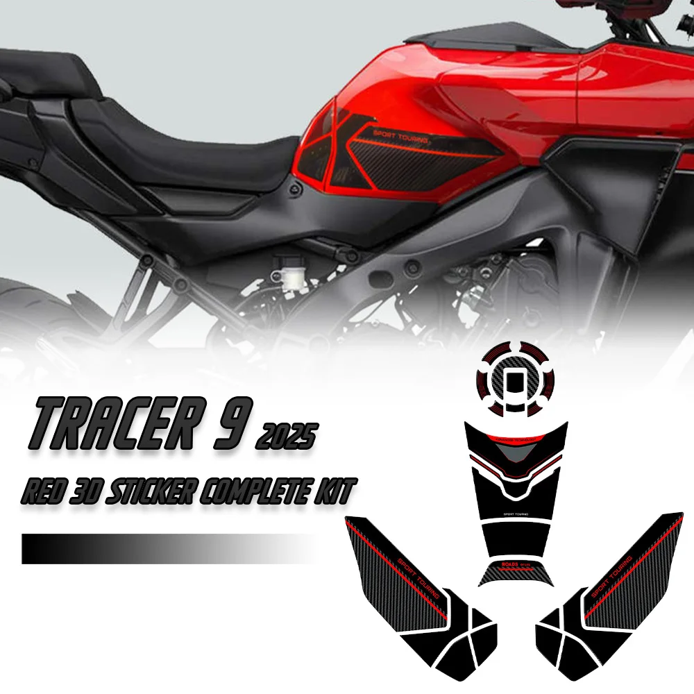 

Аксессуары для Tracer 9 Tracer 9 2025, декоративный топливный бак для мотоцикла, водостойкая 3D наклейка из смолы с царапинами, комплект накладок на бак