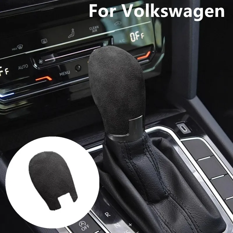 

Car Shift Head Cover Protective Cover Flip Fur Shift Cover Decorative Cover For Volkswagen T-Roc 2018 2019 2020 2021