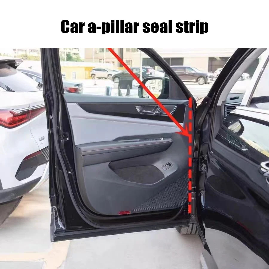 Rubber Car A-pillar Sealing Strip Sound Insulation Waterproof Dustproof Seal For Car Door Accessories