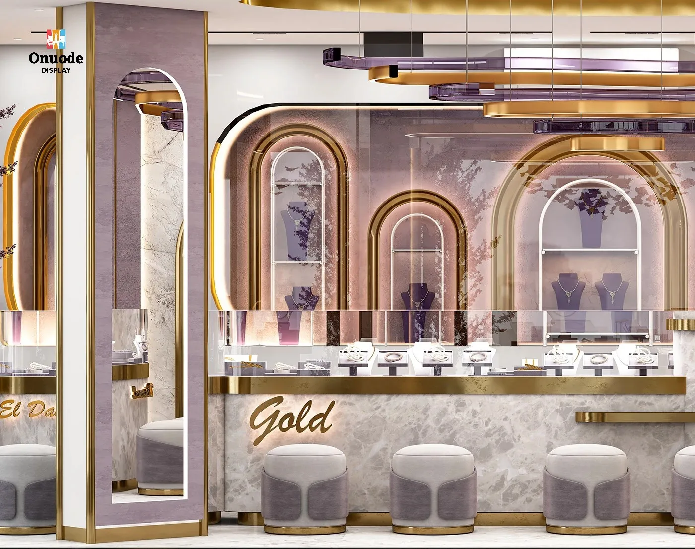 Custom.High-End Luxury Jewelry Store Design | Custom Turnkey Solutions From Concept to Build | Modern Boutique Display Fixtures