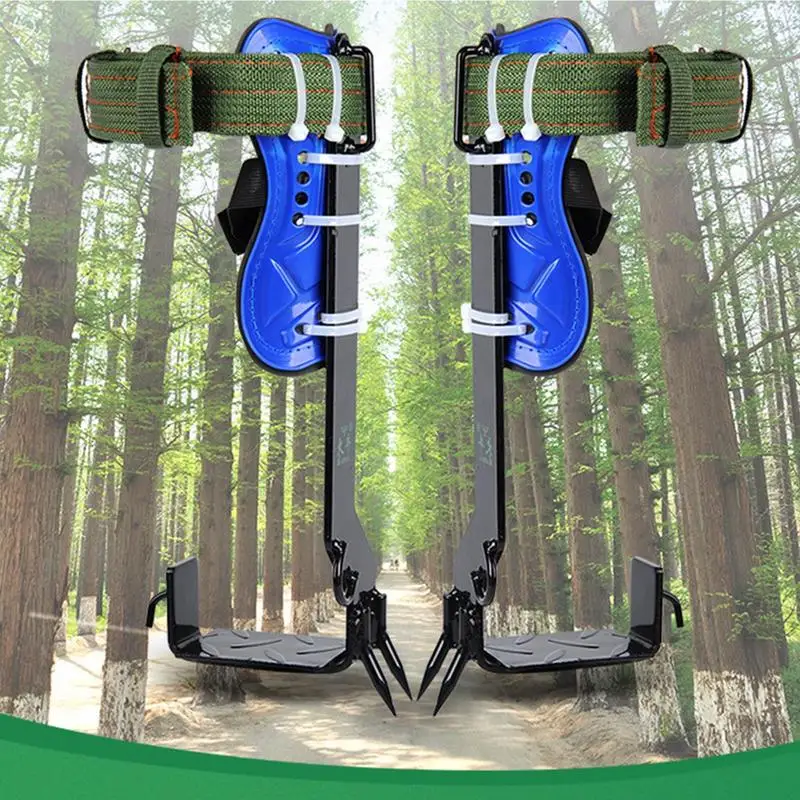 Pole Climbing Gear Kit Professional Tree Spikes Tree Work Tools Climbing Equipment With Non-Slip Pedal For Outdoor Activities