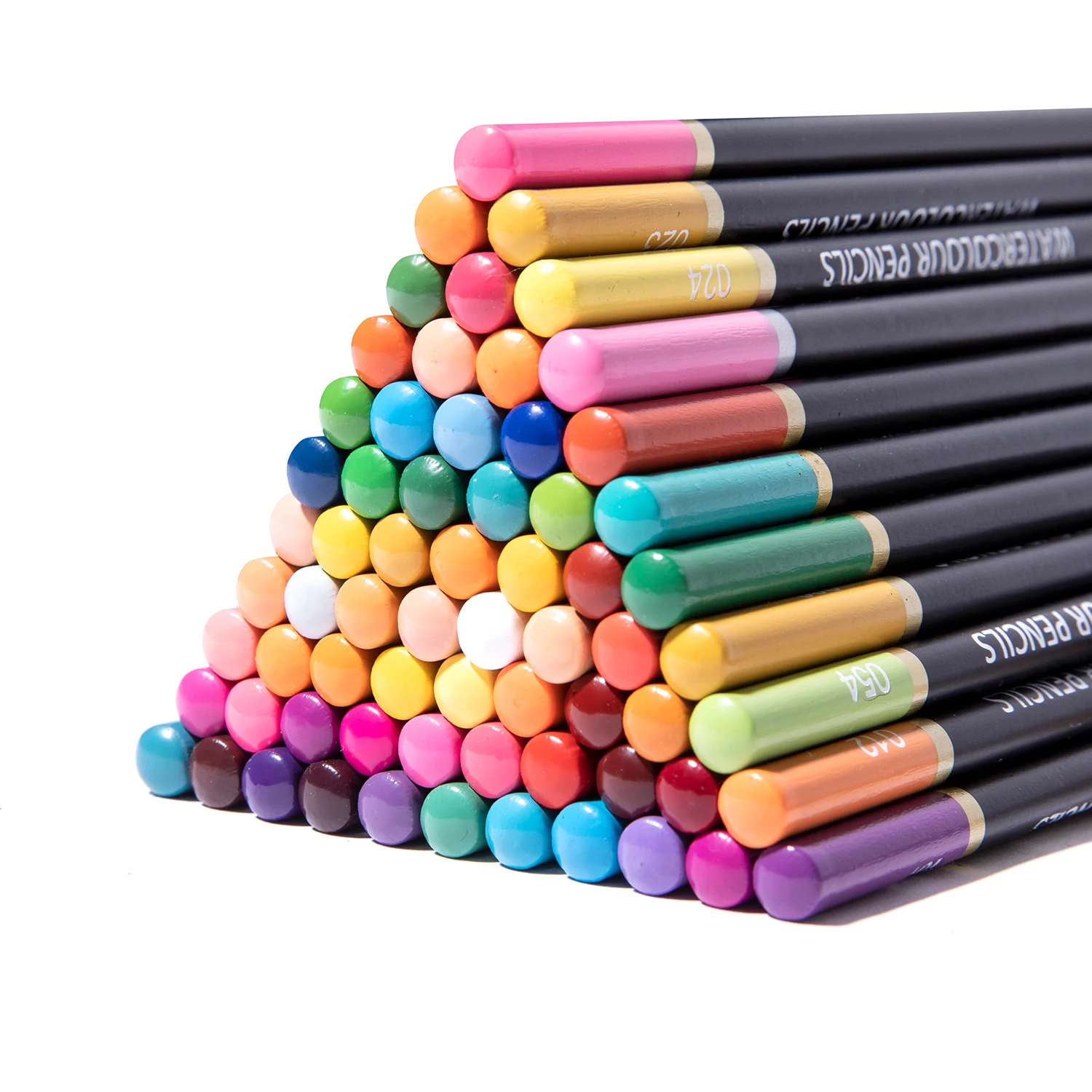 أقلام ألوان مائية/أقلام تلوين، مجموعة من 48-160 قلم رصاص ملون احترافي للبالغين، للتلوين والمزج والطبقات (صندوق القصدير)